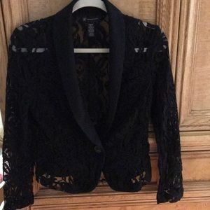 Inc lace blazer